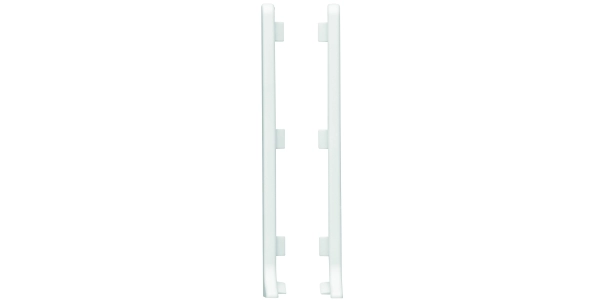 Zakończenie lewe+prawe białe do listwy aluminium LP80 Creativa, op. 2 szt.